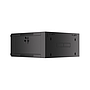 Lanberg 19" wall-mount rack cabinet 4U 570*600 with glass door, black, flatpack