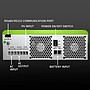 Qoltec hybrid off-grid solar inverter 3500W, 100A, 24V, MPPT, BMS, sinus, Wi-Fi option, power factor 1.0