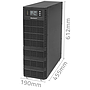 Qoltec UPS 6kVA, 6000W, PF1.0 LCD,EPO,USB,On-line