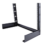 2-post 8U desktop server rack, small open frame 19" computer rack, compact network rack for AV/studio/data/IT equipment - free standing two-post home/office rack