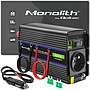Qoltec Monolith voltage converter 600 MS wave | 12V to 230V | 300/600W| USB
