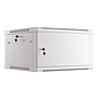 Lanberg 19" wall-mount rack cabinet, 6U/600*600 with metal door (flat pack), grey