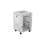 Lanberg 19" v2 free-standing rack cabinet, 15U/600*600 with glass door (flat pack), LCD, grey