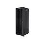 Lanberg 19" v2 free-standing rack cabinet, 37U/600*800 with glass door (flat pack), LCD, black