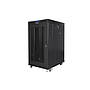 Lanberg 19" v2 free-standing rack cabinet, 22U/800*1000 with mesh door (flat pack), LCD, black