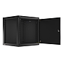 Lanberg 19" rack cabinet, wall-mount 12U/600*600 (flat pack), with metal door, black