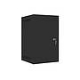 Lanberg 10" wall-mount rack cabinet, 9U/280*310 with metal door (flat pack), black
